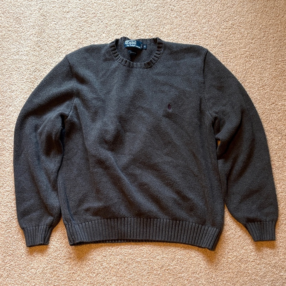 Polo by Ralph Lauren Men’s Dark grey Crewneck Sweater size XL